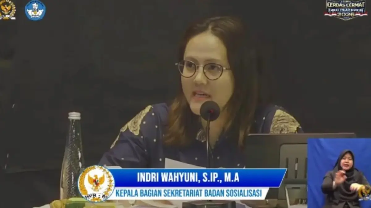 Kepala Bagian Sekretariat Badan Sosialisasi MPR RI Indri Wahyuni.