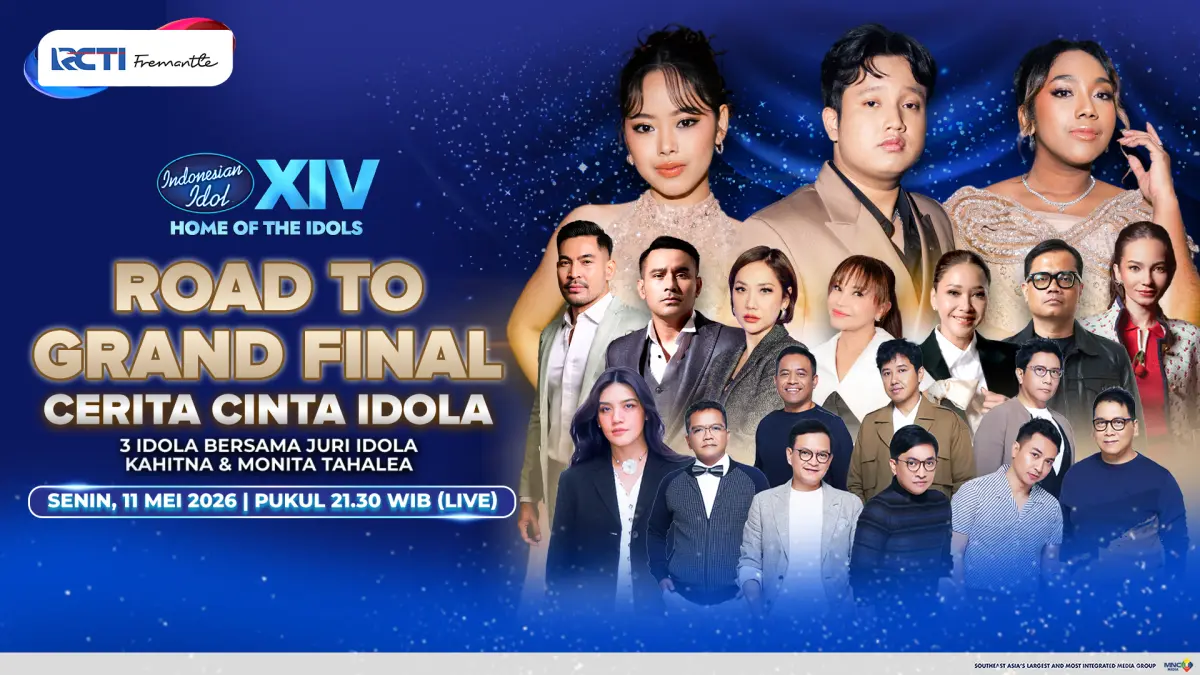 Tiga finalis terbaik Indonesian Idol, Celyna, Niki, dan Rio, bersiap tampil habis-habisan di babak Road To Grand Final, Senin (11/5). Malam penentuan ini akan menjadi momen emosional untuk memperebutkan tiket menuju Grand Final Indonesian Idol.