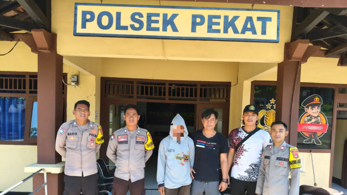 Pelaku A ditangkap karena memperkosa pelajar hingga hamil, Senin (11/5).