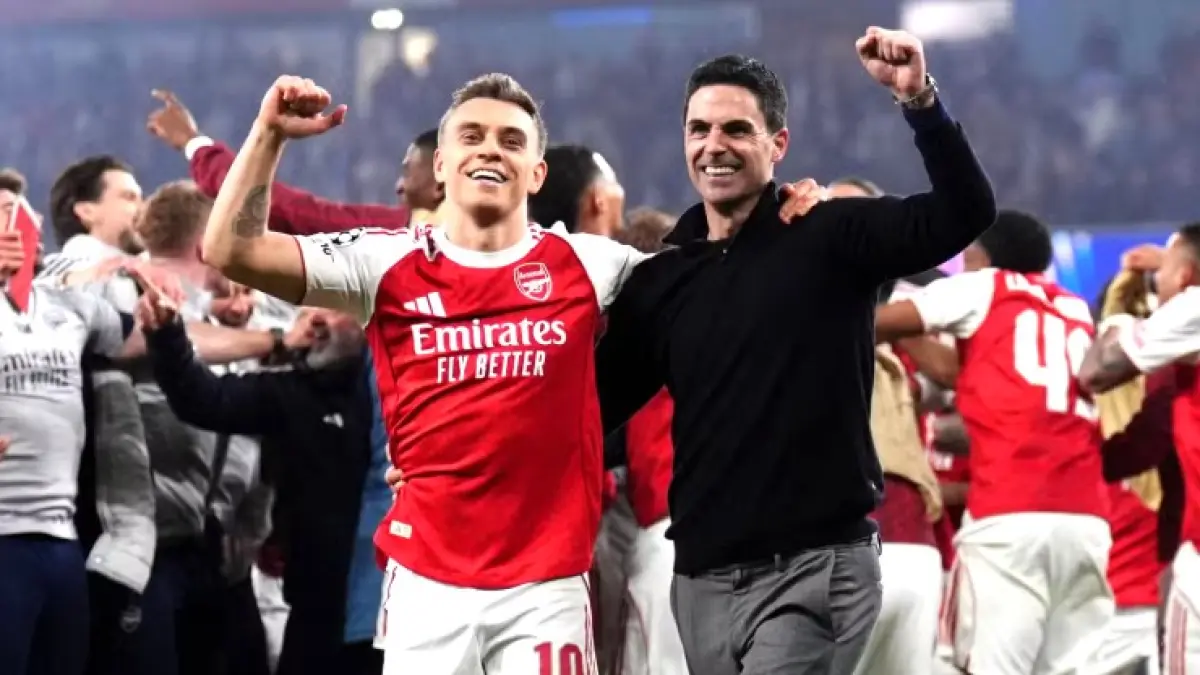 Mikel Arteta optimisi Arsenal bisa meraih dua gelar juara musim ini. (ARSENAL.COM)