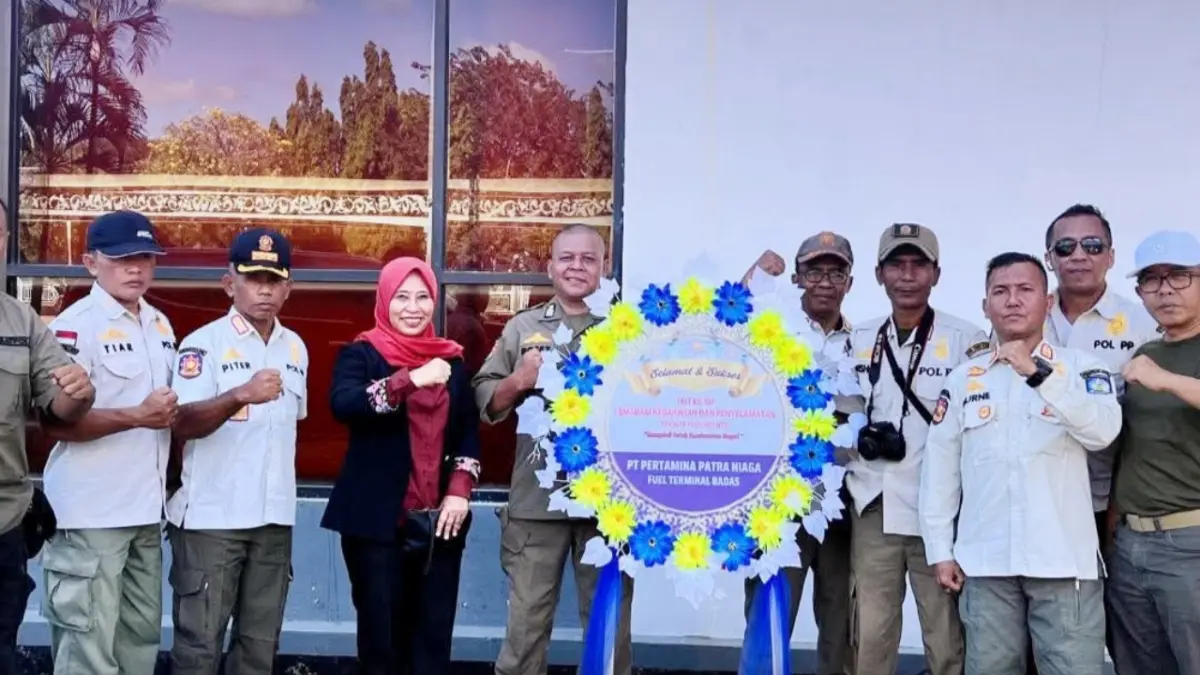Kasat Pol PP NTB, Dra. Nunung Triningsih, M.M., turun langsung memimpin perayaan HUT Damker ke-107 di Sumbawa Besar.