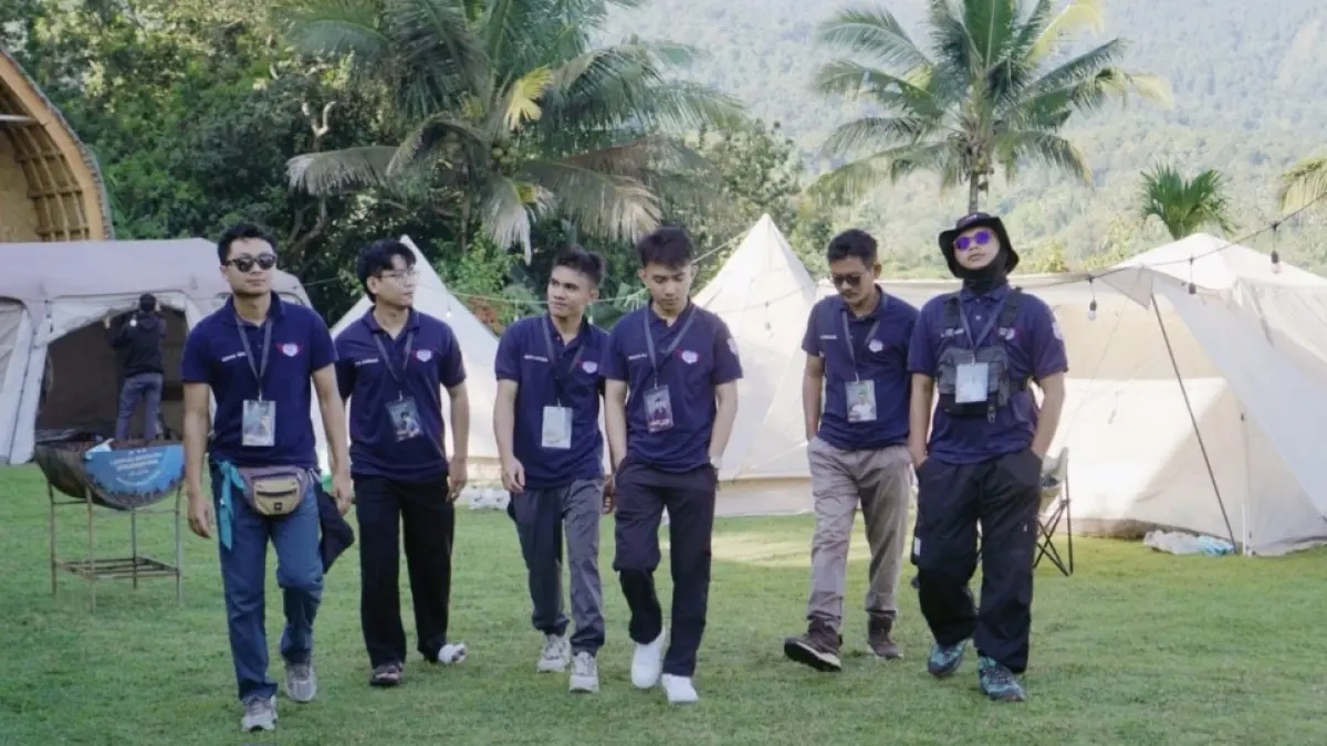 Komunitas Pasukan Kemping saat menggelar camping di Desa Senaru, Kecamatan Baya, Lombok Utara pada momen 17 Agustus 2025 lalu.