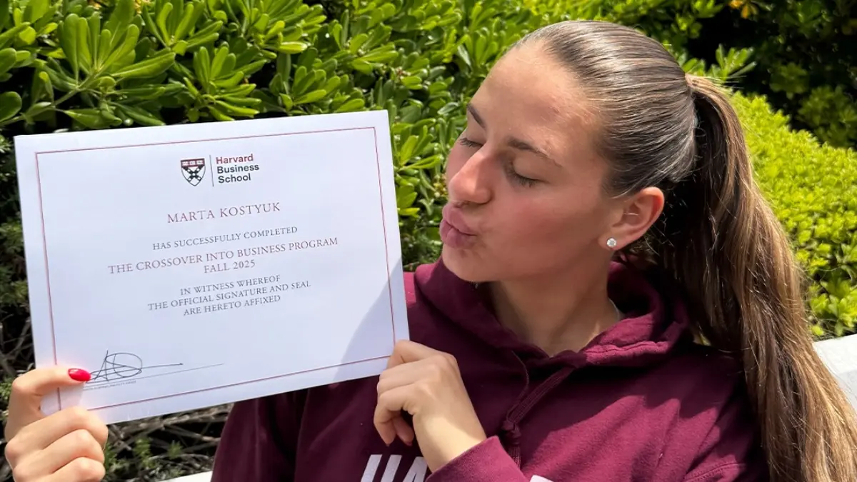 Marta Kostyuk lulus program Harvard Business School untuk atlet elit usai juara Madrid Open dan menatap Roland Garros 2026. (Instagram Marta Kostyuk)