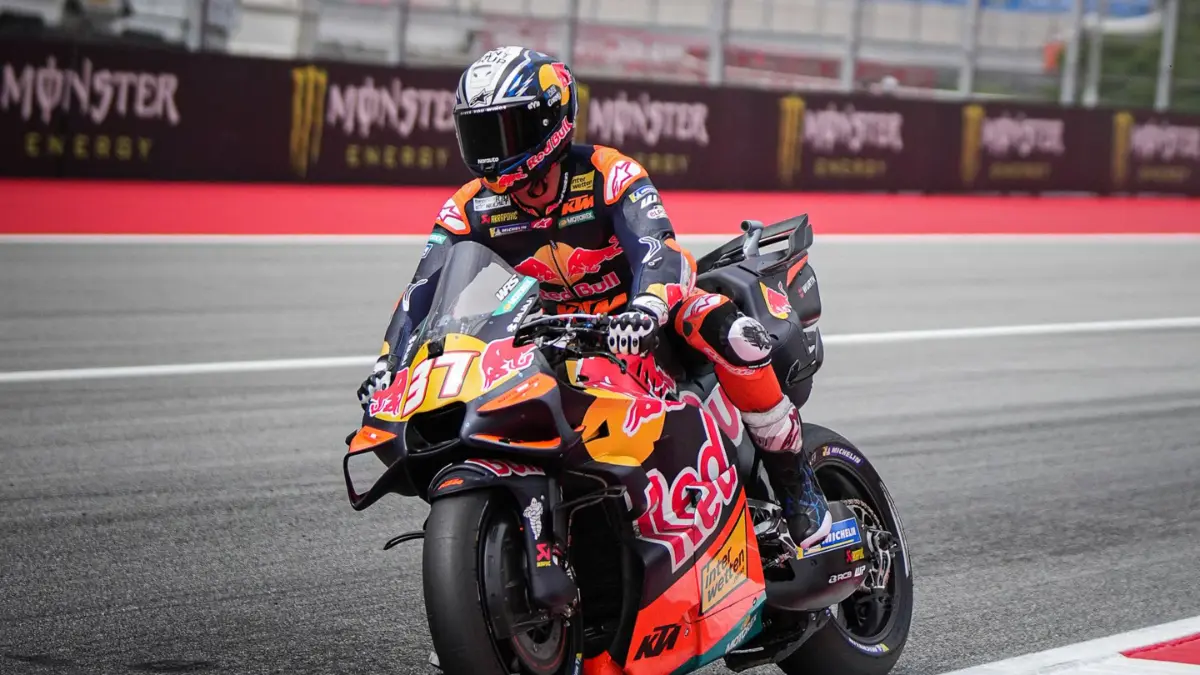 Pedro Acosta tercepat di Practice MotoGP Catalunya 2026. Jorge Martin dan Francesco Bagnaia gagal lolos otomatis ke Q2. (motogp.com)