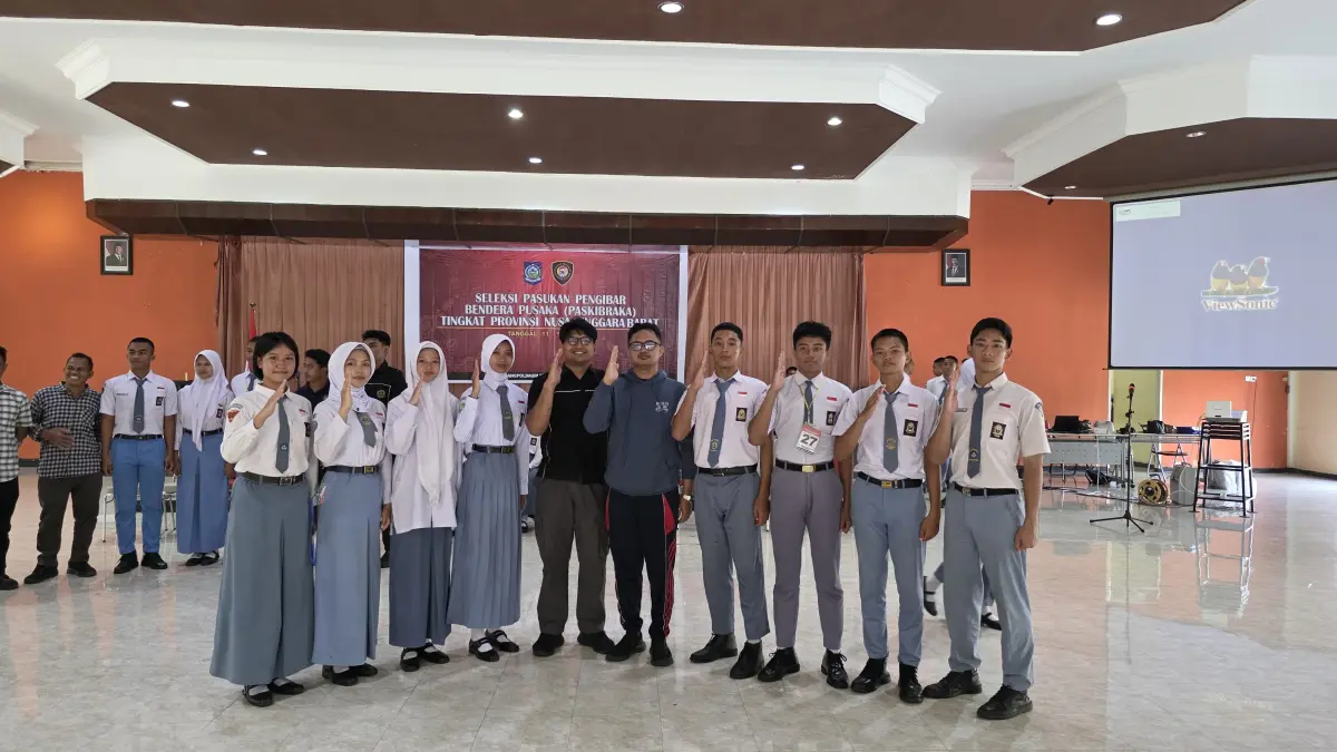 Siswa SMAN 9 Mataram berhasil lolos sebagai calon anggota Paskibraka Tingkat Provinsi Nusa Tenggara Barat (NTB) Tahun 2026.