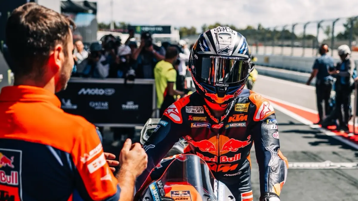 Pedro Acosta tercepat di Tes MotoGP Barcelona 2026. Jorge Martin crash dan dibawa ke rumah sakit usai uji aero Aprilia. (Instagram KTM Factory Racing)