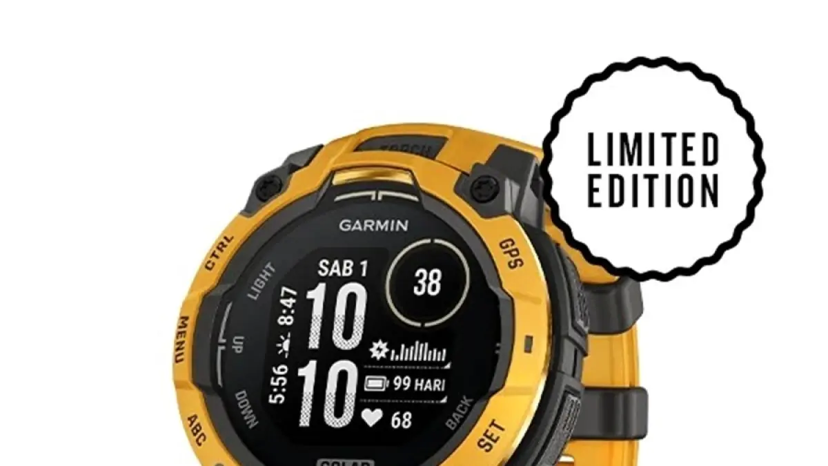 Smartwatch Garmin Instinct 3 - Solar limited edition. (Garmin.co.id)