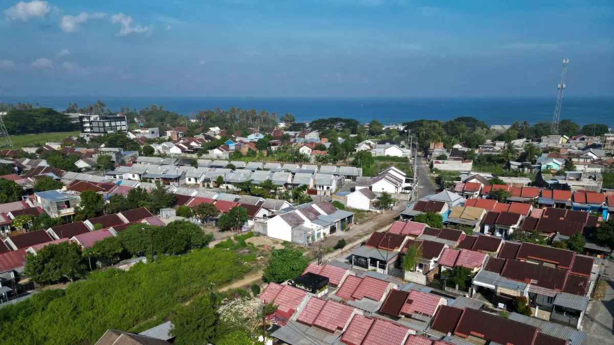 HUNIAN LAYAK: Salah satu kawasan perumahan yang berada di wilayah Lombok Barat. (IVAN/LOMBOK POST)