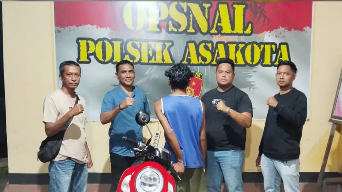 Pelaku pemerkosaan mahasiswi berinisial PS ditangkap anggota Satreskrim Polres Bima Kota, Kamis (21/5).