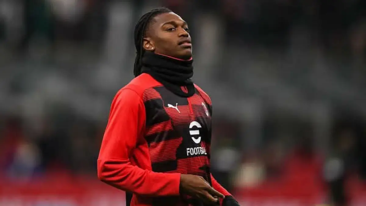 HENDAK DIJUAL: Striker AC Milan Rafael Leao. (Istimewa) 