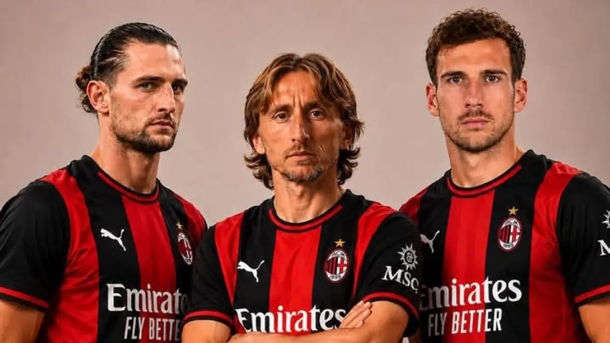 LINI TENGAH: Kehadiran Leon Goretzka di AC Milan berpeluang membentuk trio maut. (Istimewa) 
