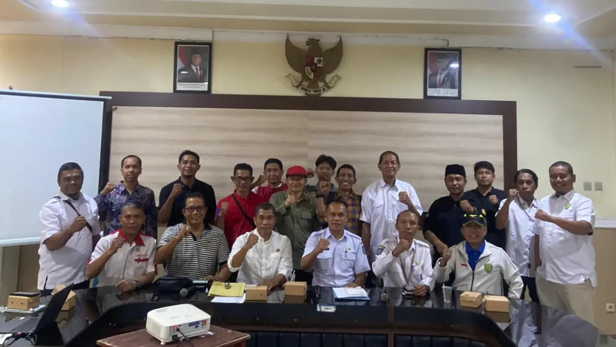 Dikpora NTB usai menggelar rapat koordinasi bersama Pengprov Cabor terkait kejuaraan yang akan diselenggarakan mendatang. (DIKPORA NTB/LOMBOK POST)