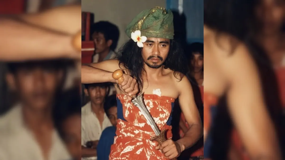 Masnun saat memerankan tokoh Patih Mangkubumi dalam drama Cupak Gerantang. (DOK. PRIBADI)