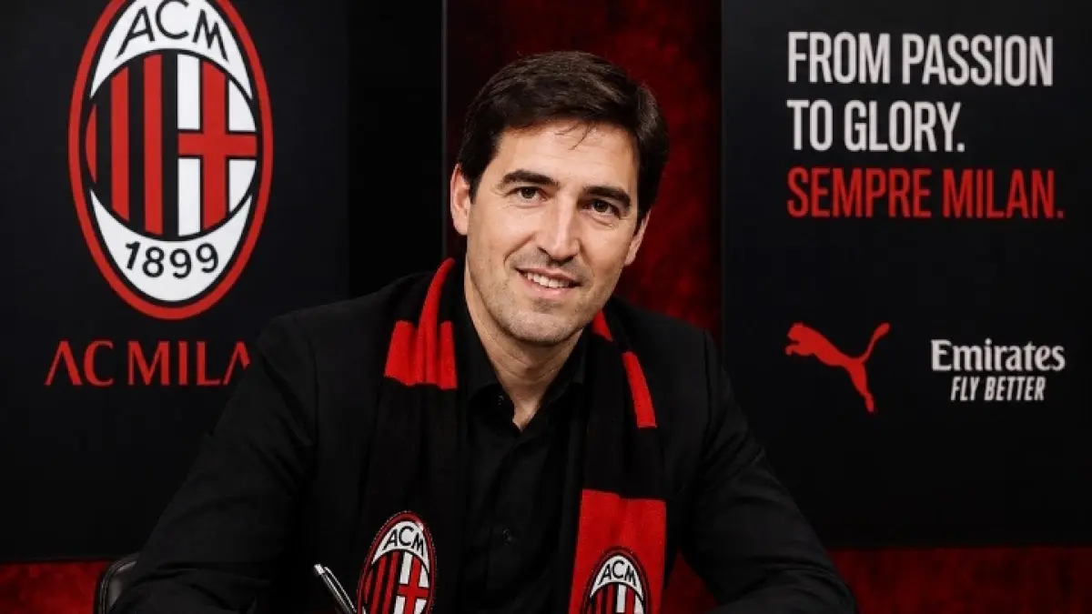 ILUSTRASI: Andoni Iraola, pelatih yang dikaitkan dengan AC Milan. (Istimewa) 