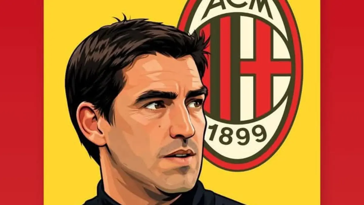 ILUSTRASI: Andoni Iraola, calon pelatih AC Milan. (Istimewa) 