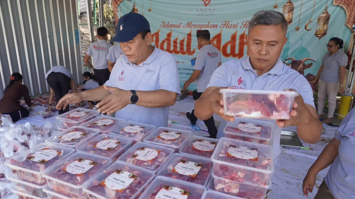 Aruna Senggigi Resort & Convention Kembali Gelar Program CSR Penyelenggaraan Hewan Kurban pada Kamis (28/5). (IST/Lombok Post)