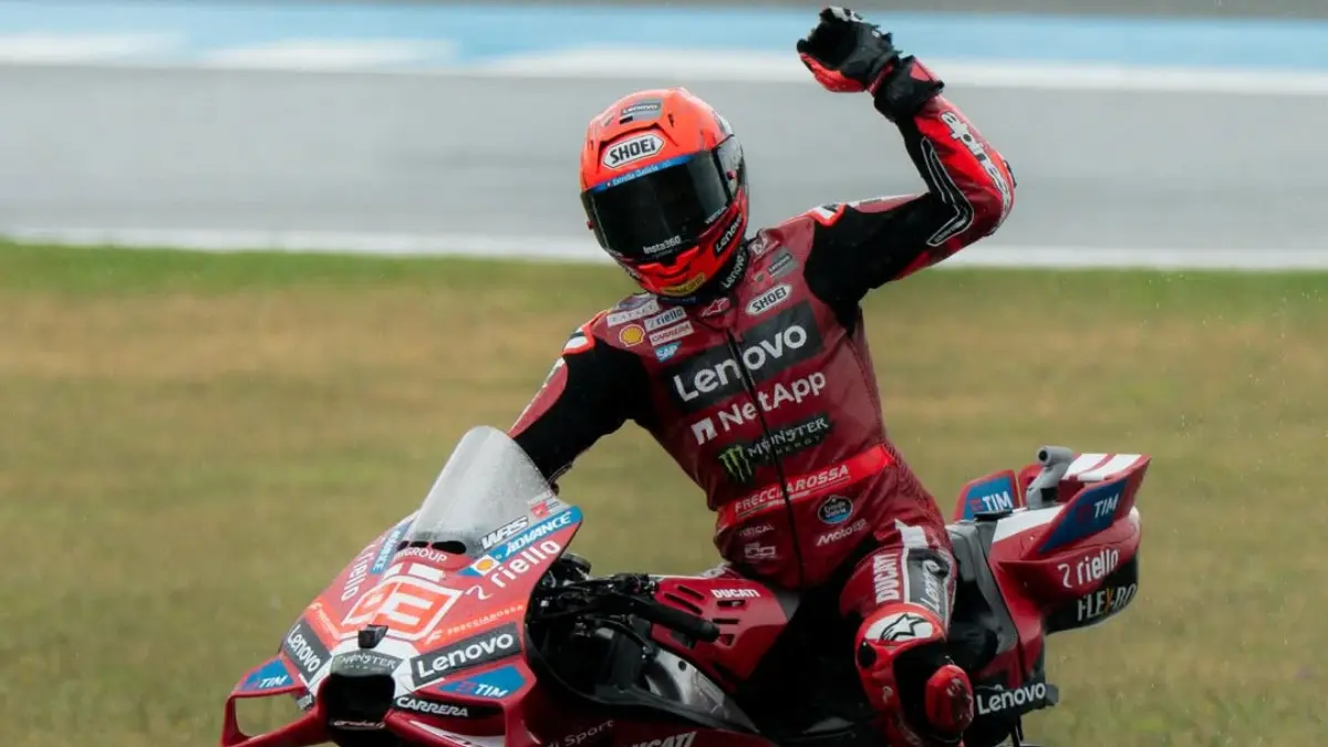 Marc Marquez dinyatakan fit lanjutkan MotoGP Italia 2026 usai menjalani FP1 Mugello dan pemeriksaan medis terbaru. (Instagram Marc Marquez)