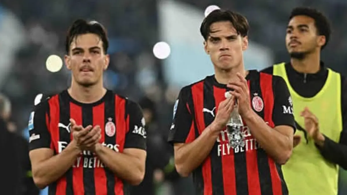 GELANDANG: Ardon Jashari dan Samuele Ricci, dua pemain tengah AC Milan yang mulai dilirik klub lain. (Istimewa) 