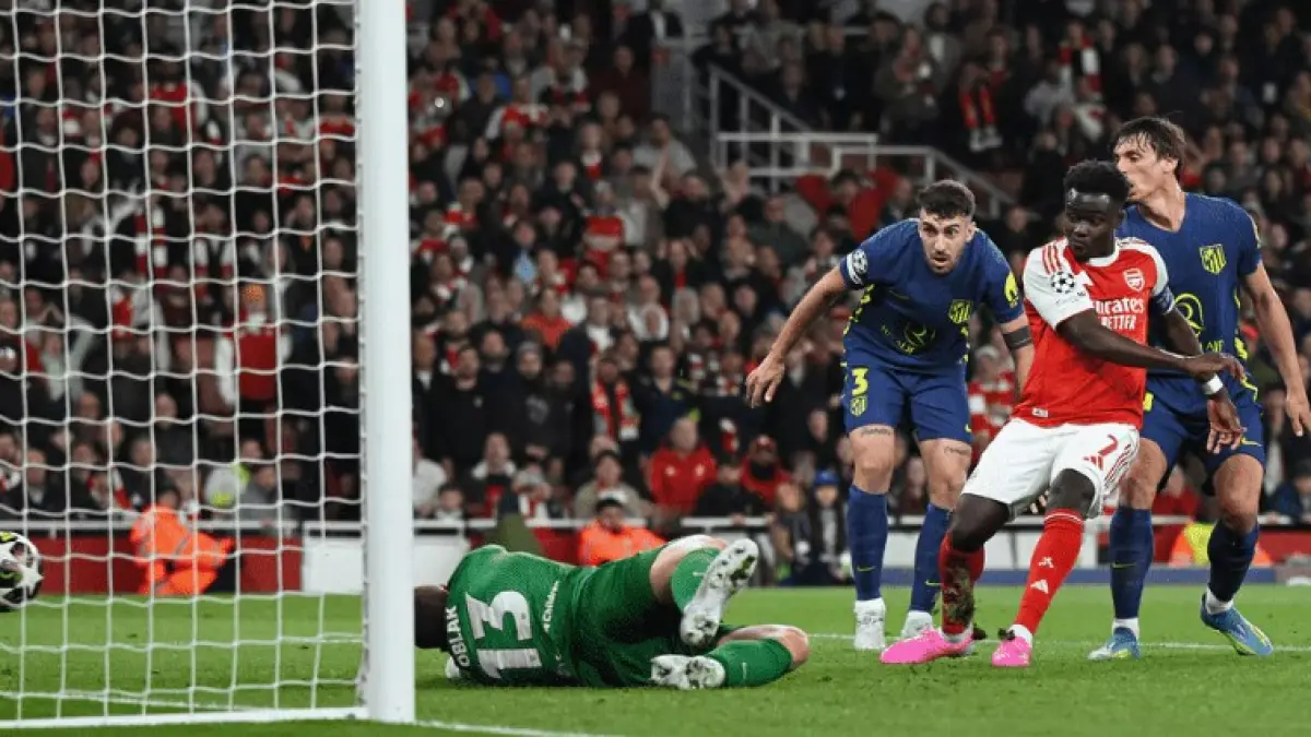 Pemain Arsenal Bukayo Saka menjadi salah satu tumpuan di laga final Liga Champions nanti. (ARSENAL.COM)