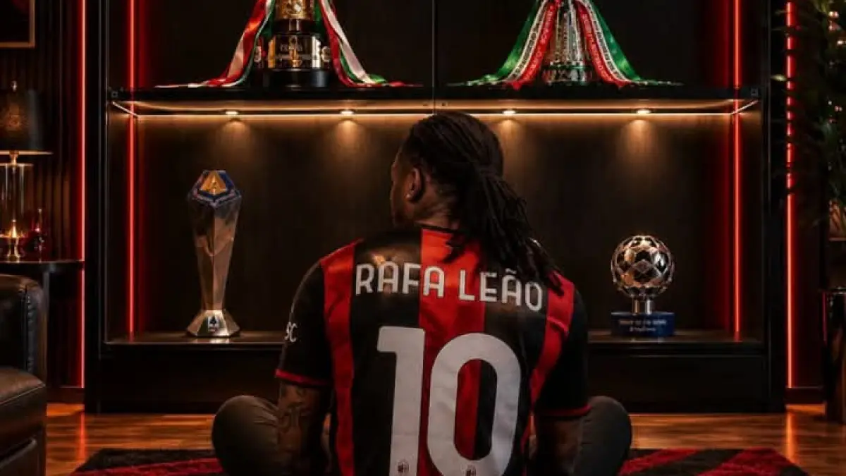 AKHIR SEBUAH ERA: Rafael Leao yang sudah mempersembahkan scudetto bagi AC Milan kini hampir pasti pergi. (Istimewa) 