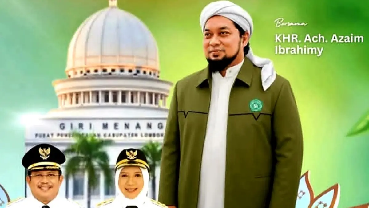BERSALAWAT: Pengasuh Pondok Pesantren Salafiyah Syafi’iyah Sukorejo Situbondo, Jawa Timur, KHR Ahmad Azaim Ibrahimy dijadwalkan menghadiri dan mengisi Tabligh Akbar Lombok Barat Bersalawat di Alun-alun Giri Menang Park (GMP), Gerung, Selasa (2/6) malam. 