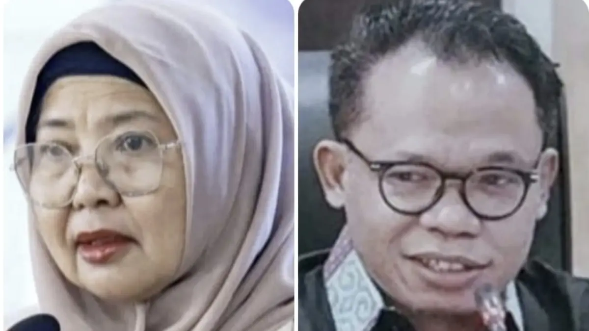 Ketua DPRD NTB Baiq Isvie Rupaeda dan Anggota DPRD NTB Akhdiansyah.