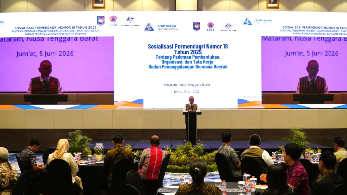 Kemendagri Sosialisasikan Permendagri Nomor 18 Tahun 2025 demi Transformasi Mitigasi yang Adaptif dan Inklusif. (IST)