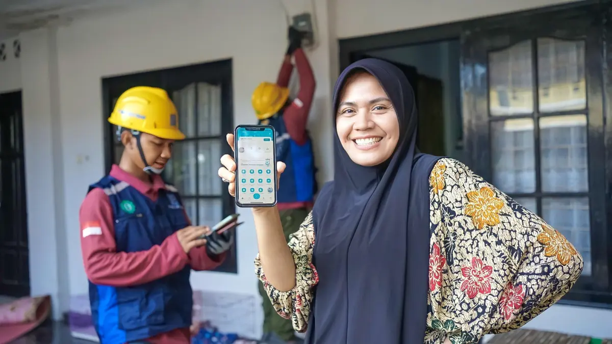  Salah satu pelanggan PLN yang memanfaatkan promo tambah daya listrik dengan potongan biaya sebesar 50 persen.