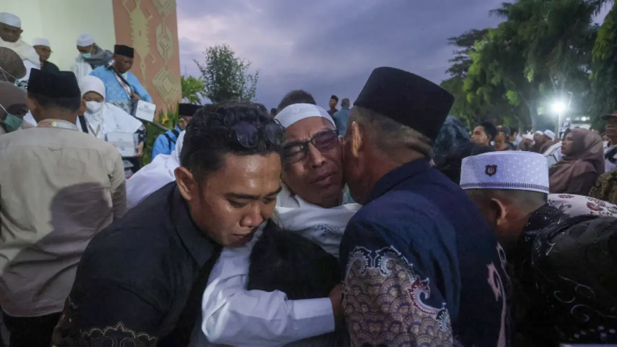 Sambut pulangnya jamaah haji