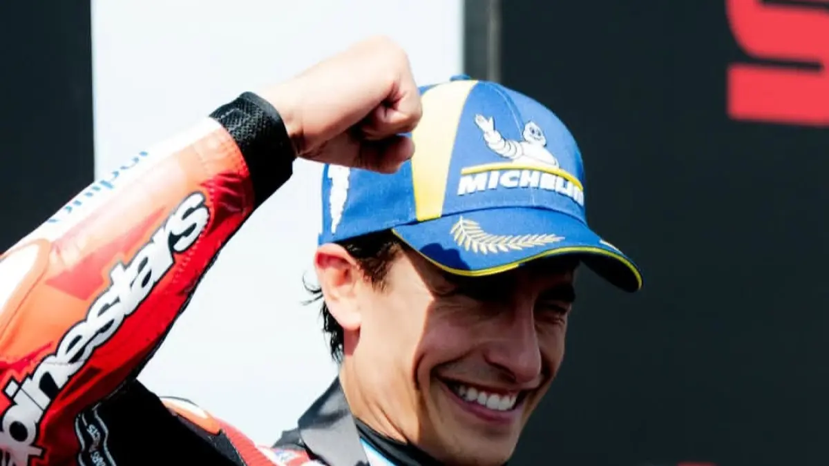COMEBACK: Marc Marquez meraih kemenangan pada MotoGP Hungaria 2026 di Sirkuit Balaton Park, Minggu (7/6).&nbsp;
Instagram @marcmarquez93