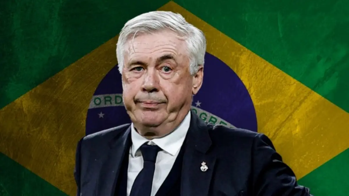 Pelatih Brasil Carlo Ancelotti mengumumkan kondisi Wesley yang cedera usai laga melawan Mesir. (IST/LOMBOK POST)