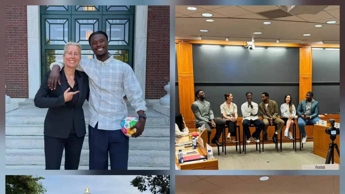 Gagal masuk skuad Timnas Prancis, Eduardo Camavinga manfaatkan liburan dengan kuliah bisnis di kampus bergengsi dunia, Harvard.