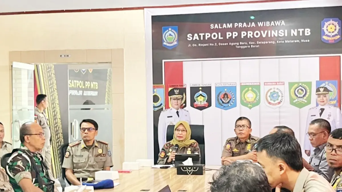 Guna memberantas rokok ilegal, Satpol PP NTB gelar Rapat Tim Satuan Tugas Pemberantasan BKC Ilegal Senin (8/6/2026).