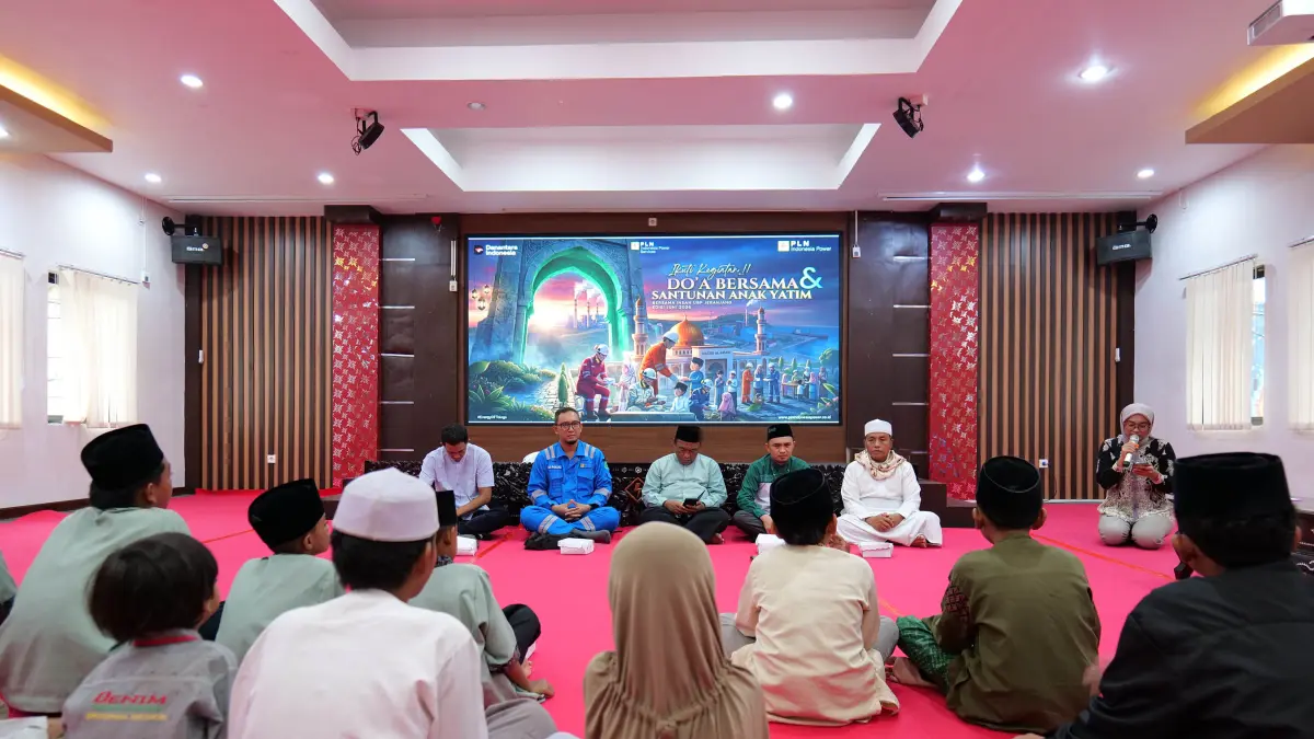 PLN Indonesia Power UBP Jeranjang menggelar kegiatan Doa Bersama dan Santunan Anak Yatim yang dilaksanakan di Ballroom Mandalika UBP Jeranjang, Jumat (12/6).