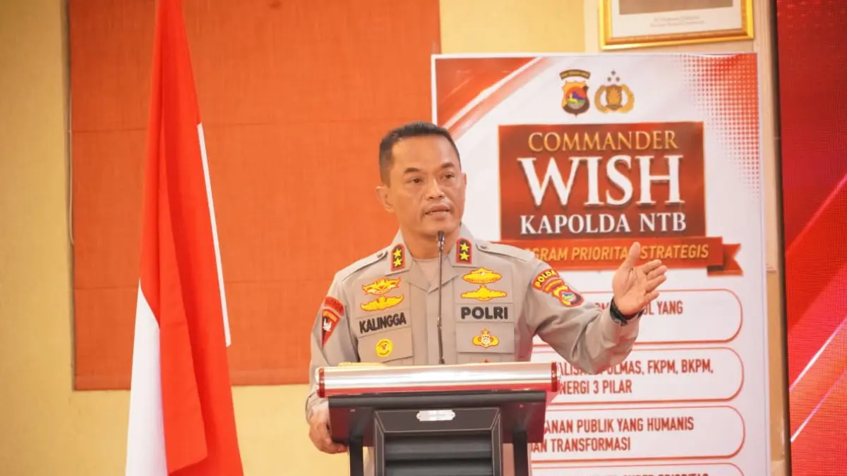 Kapolda NTB Irjen Pol. Kalingga Rendra Raharja saat membuka Rakerwas Itwasda Polda NTB Tahun Anggaran 2026.