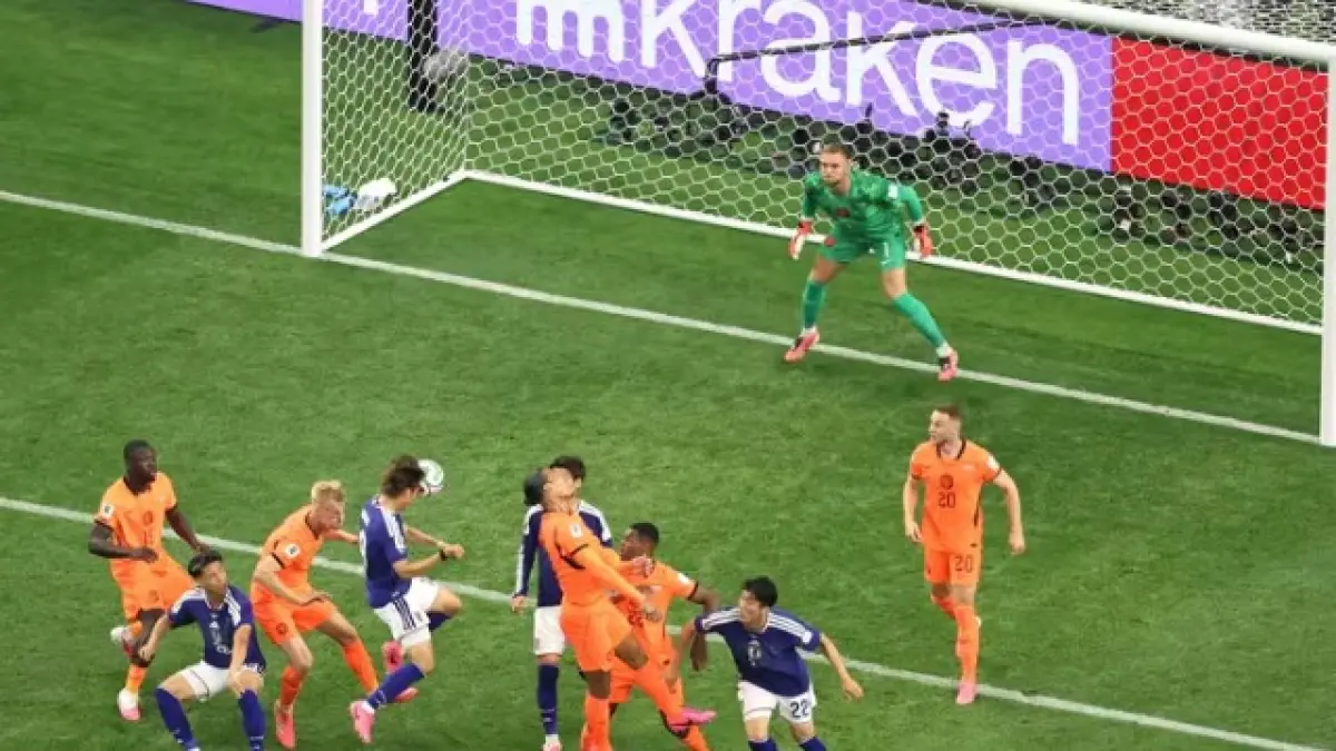 Pemain Jepang menyamakan kedudukan di menit akhir saat menghadapi Belanda di Piala Dunia 2026. (FIFA)