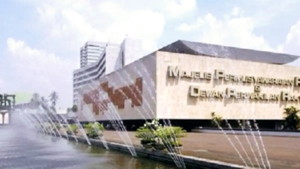 Ilustrasi Gedung Nusantara Kantor DPR RI, Senayan, Jakarta.