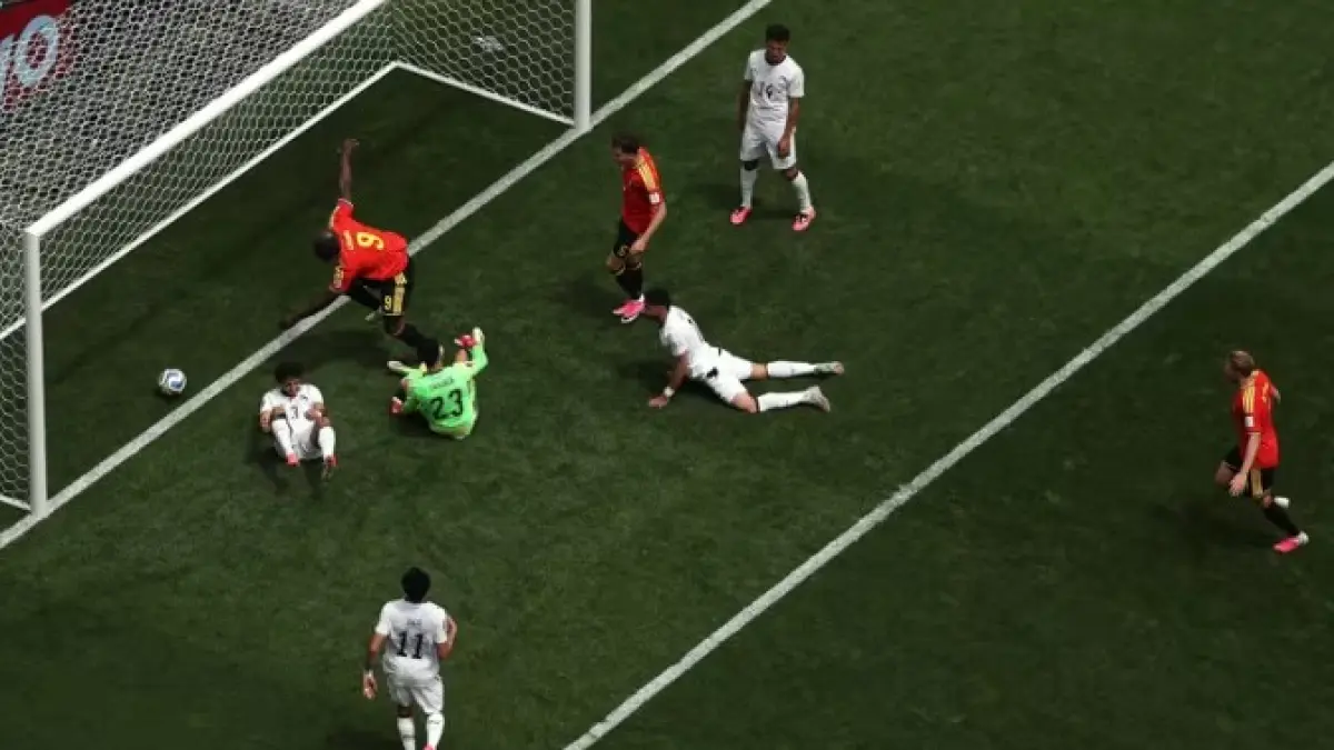 Penyerang Belgia Romelu Lukaku menjadi momok saat melawan Mesir di Piala Dunia 2026. (FIFA)