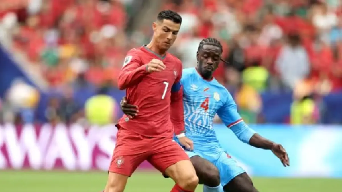 Kapten Portugal Cristiano Ronaldo memecahkan rekor sebagai pemain outfield tertua di Piala Dunia 2026. (FIFA)