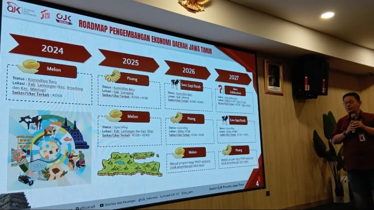 DISKUSI: OJK Jatim jelaskan potensi yang dimiliki daerah bersama OJK NTB. 