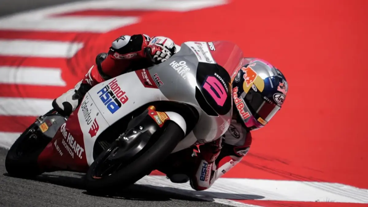 Veda Ega Pratama finis ke-15 pada Practice Moto3 Ceko usai lapnya dibatalkan. Pembalap Indonesia harus memulai kualifikasi dari Q1. (Instagram Veda Ega Pratama)