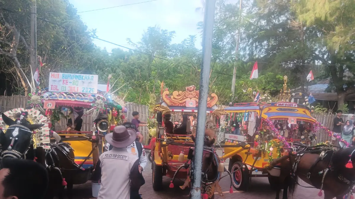 Sebagian peserta Cidomo Fest 2026 Meriah di Gili Trawangan.