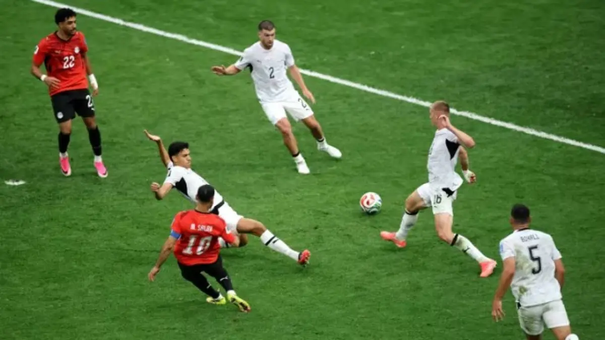 Mohamed Salah menyumbang satu gol bagi Mesir dalam pertandingan yang dimenangkan melawan Selandia Baru di Piala Dunia 2026. (FIFA)