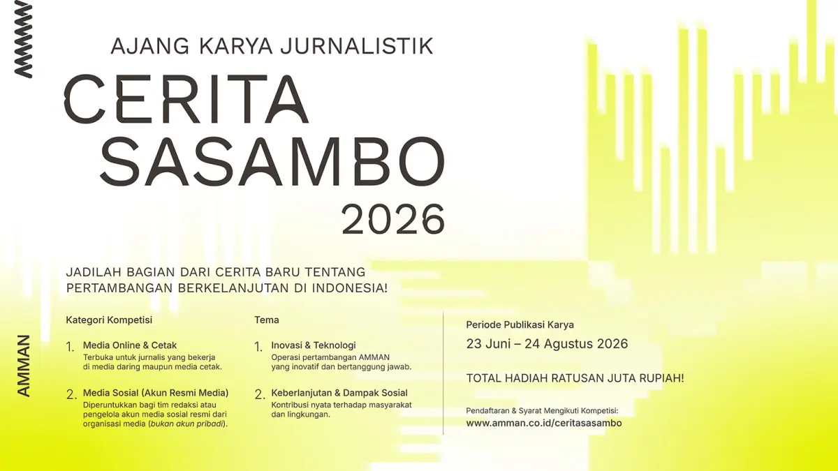 AMMAN kembali menggelar ajang anugerah jurnalistik Cerita Sasambo 2026.