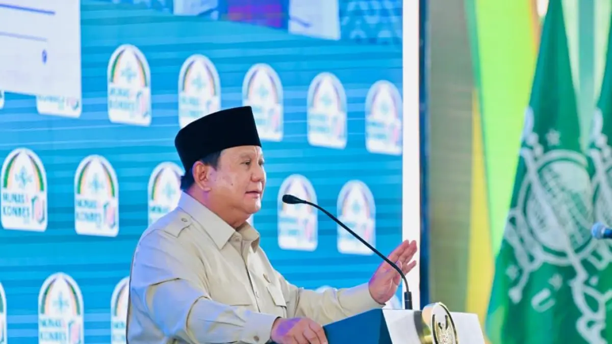 Di Depan Ulama NU, Presiden Prabowo Tegaskan Komitmen Sikat Habis Korupsi dan Rebut Aset Ilegal untuk Rakyat. (BPMI Setpres)