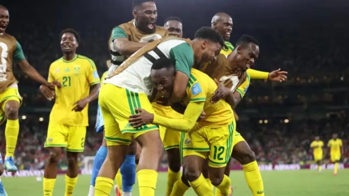 Afrika Selatan untuk pertama kalinya lolos ke babak 32 besar Piala Dunia 2026 usai mengalahkan Korea Selatan. (FIFA)