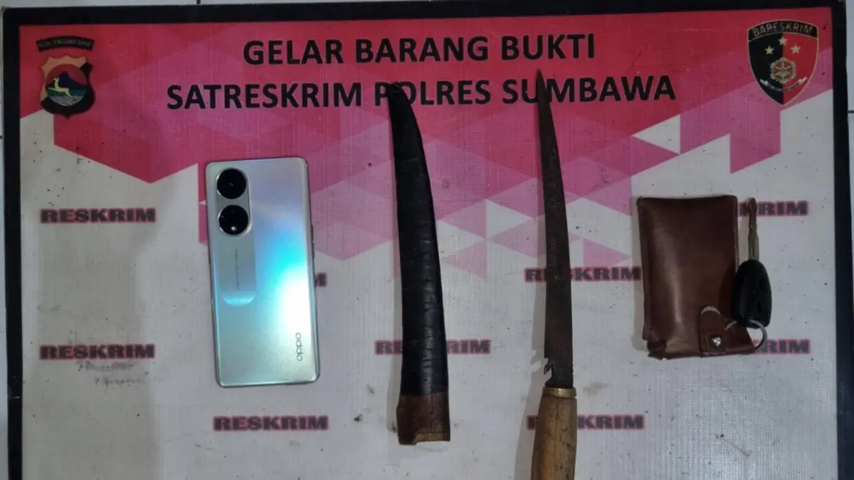 Inilah barang bukti yang diamankan dari pelaku B, Kamis (26/6).