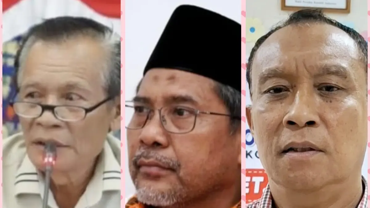 Ketua Komisi V DPRD NTB Lalu Sudiartawan (kiri), Wakil Ketua Komisi V Patompo Adnan (tengah), dan Anggota Komisi V Made Slamet. 