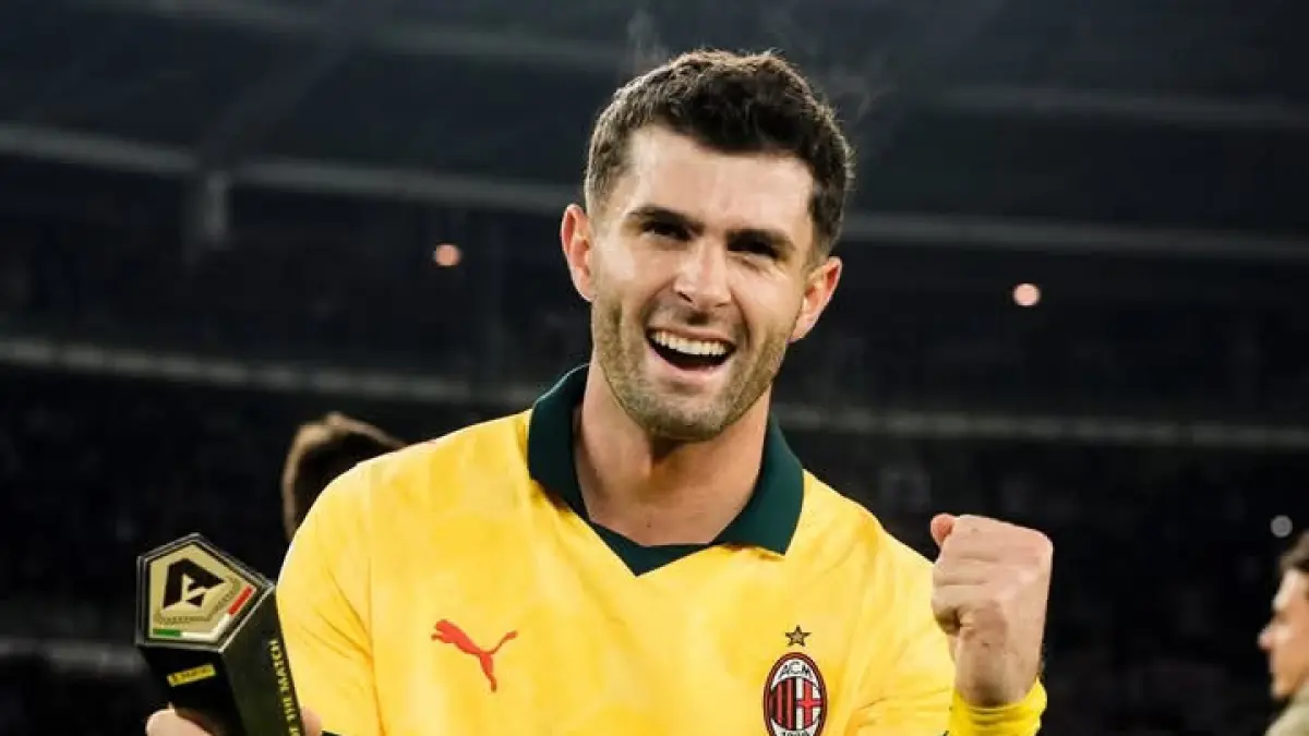 TANGGUH: Striker AC Milan Christian Pulisic. (Istimewa) 