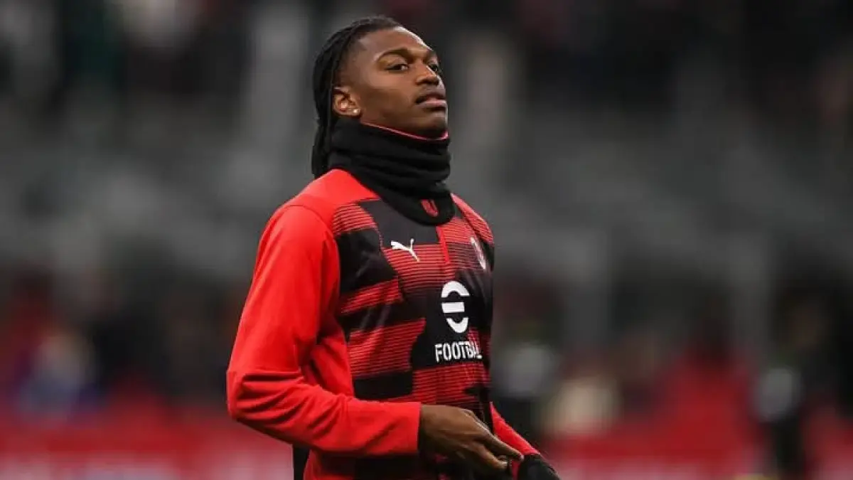 BINTANG: Penyerang sayap kiri AC Milan Rafael Leao. (Istimewa) 